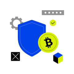 Blockchain Security Illustration