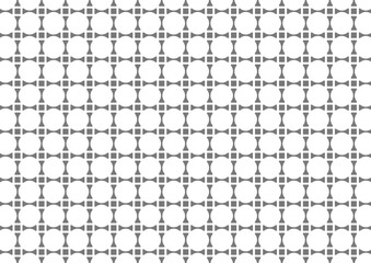 ドットが浮き出る格子パターンのシームレス背景_モノクロ