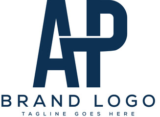 letter Ap logo design vector template design for brand.