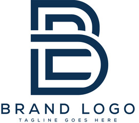 letter BB logo design vector template design for brand. - obrazy, fototapety, plakaty