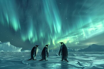An arctic showdown penguins versus polar bears