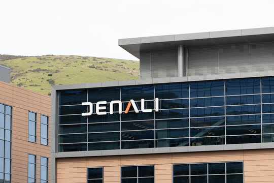 South San Francisco, CA, USA - Feb 23, 2024: Exterior view of the headquarters building of Denali Therapeutics, a clinical-stage biopharmaceutical company, in South San Francisco, California.