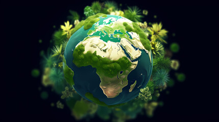 Climate Action depicts efforts to mitigate climate change through visuals