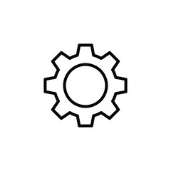 gear icon vector. setting symbol icon vector