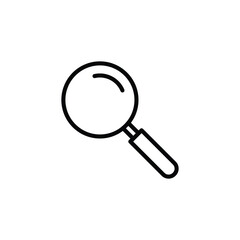 Magnifying glass icon. search symbol icon vector