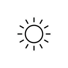 sun icon vector. Brightness symbol Icon
