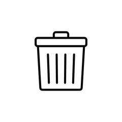 Trash Icon. delete symbol vector