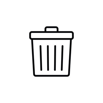 Trash Icon. delete symbol vector
