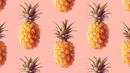 seamless pattern of pineapple