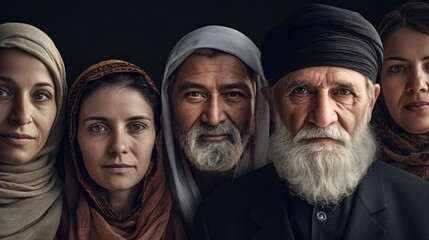 Fototapeta premium A group of people standing side by side. Perfect for team or diversity concepts