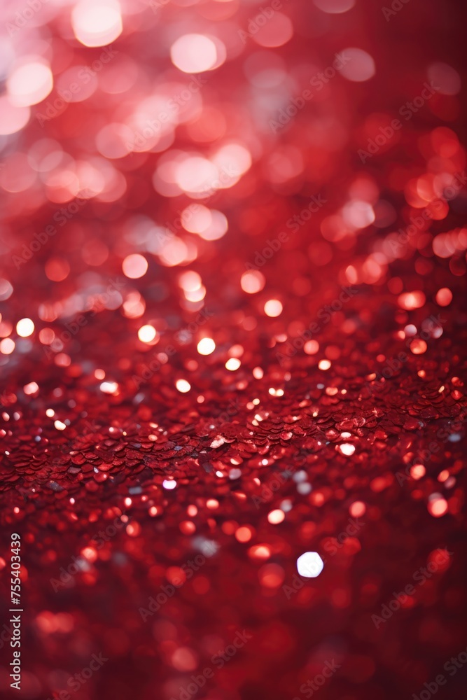 Poster Close up of a shiny red surface. Perfect for backgrounds or textures