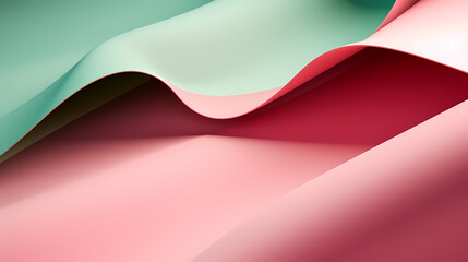 Undulating surface with copy space, modern 3D gradient background