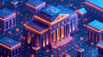 Peer to Peer Lending, Depict online platforms connecting borrowers with investors for lending money directly, bypassing traditional financial institutions