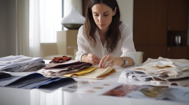 Woman organizing clothes, useful for home organization tips