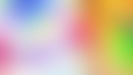Purple, blue, green and orange grainy gradient background, modern blurred color noise texture for your banner design