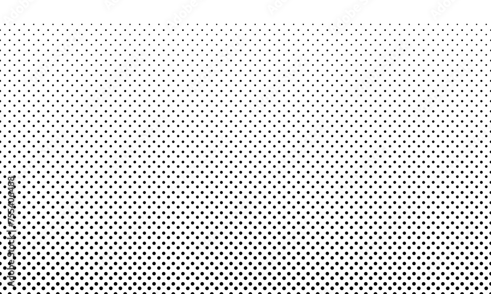 Poster seamless background pattern from geometric shapes. the pattern is evenly filled with black circles. 