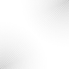 Abstract concentric circle background. line pattern design. Monochrome graphic. Circle for sound waves. vector illustration