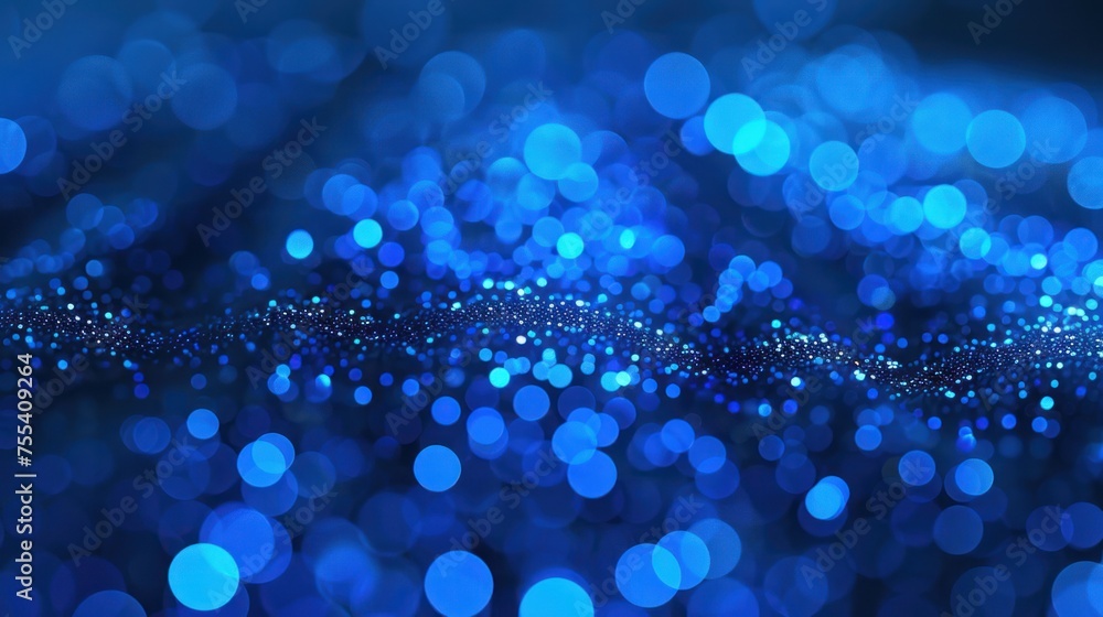 Poster blue circuit wave: abstract digital background with technology-inspired design and futuristic elemen