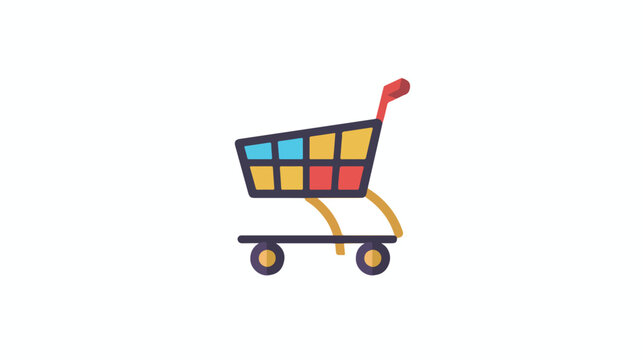 Shopping icon symbol vector image. Illustration