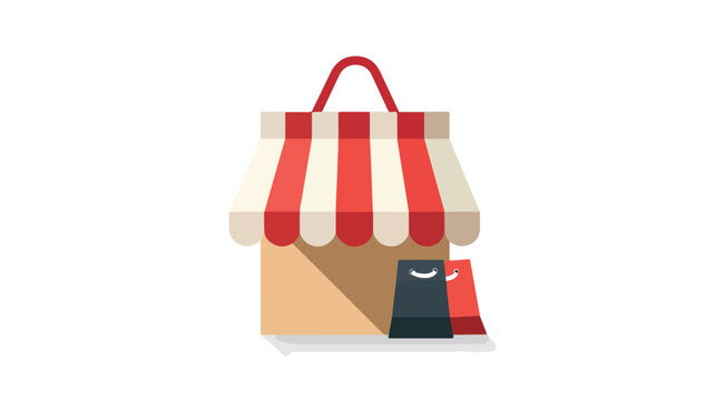 Shopping icon symbol vector image. Illustration