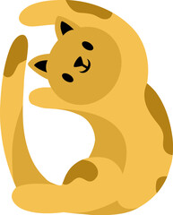 Cat Letter Alphabet Vector B