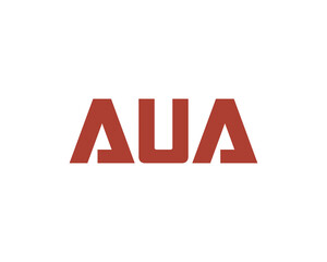 AUA Logo design vector template