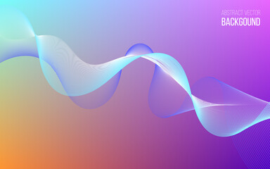 Abstract background with white wave design element