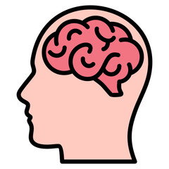Obraz premium Brain Icon For Design Element