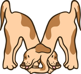 Dog Letter Alphabet Vector M