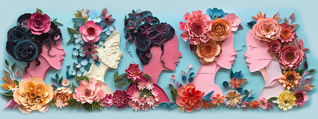 Papercut Pantheon: Femininity Framed in Florals