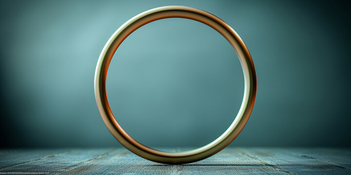 round gold picture frame