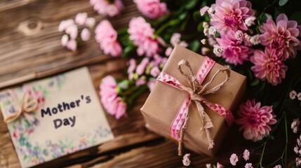 Gift box with the text Mother’s Day
