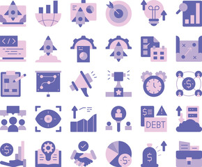 Startup icon set