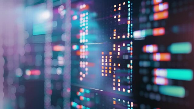 A closeup view of a computer screen showing multiple potential clinical trials being matched to a participants genetic and health data by an AI system.