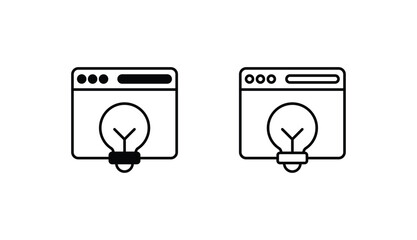 Creative Design icon design with white background stock illustration