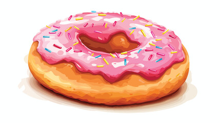 sweet donuts icon over white background vector illustration