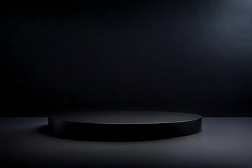 minimalist product presentation podium , dark slate