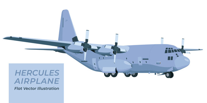 Hercules c-130 airplane vector