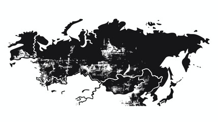 Vector map Ukraine. Isolated vector Illustration. Bla - obrazy, fototapety, plakaty
