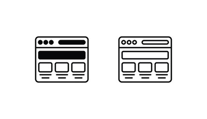 Obraz premium Web Development icon design with white background stock illustration