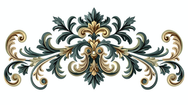 Vintage baroque ornament. Retro pattern antique style