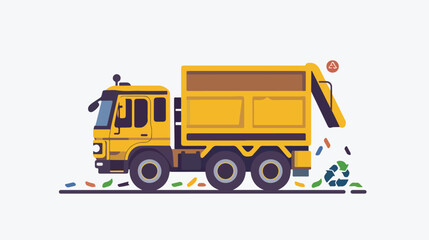 Waste Management services icon vector flat vector isolated