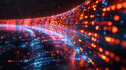 Abstract technology background program code of software developer and computer script