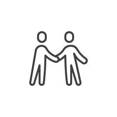 Obraz premium Office Etiquette line icon