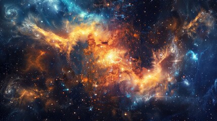Fototapeta na wymiar mysterious space cosmic background