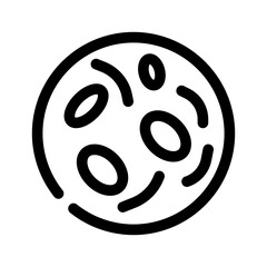 Fototapeta premium moon line icon