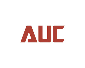 AUC Logo design vector template