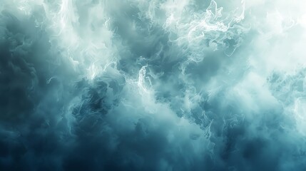 Abstract blue smoke background evoking a sense of mystique and dynamic motion, ideal for creative design projects  - obrazy, fototapety, plakaty