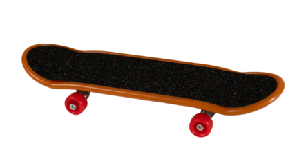 Orange and black skate, isolated on white background.