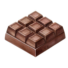 watercolor cup cake with strawberry and cream